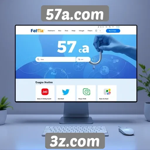 Interface do usuário do site 57a.com